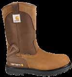 Safety Toe ASTM 2413-11 EH, Soft Toe ASTM F2892-11 EH CARHARTT HEEL GUARD PU Men s 8-Inch Bison Brown Waterproof Work Boot Bison brown oil tanned leather.
