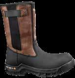 RUGGED FLEX Men s 6-Inch Brown Work Boot Brown oil tanned leather. Cement constructed with Carhartt rubber Rugged Flex outsole. EVA midsole with PU strobel pad. PU with foam cushion insoles.