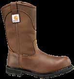 TRADITIONAL WELT Men s 6-Inch Brown Work Boot Brown oil tanned leather. Goodyear welt construction with Carhartt rubber outsole. FastDry technology lining wicks away sweat.