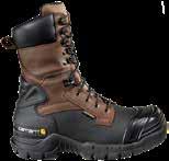 Brown Waterproof Insulated Pac Boot Brown oil tanned leather with Black PU coated abrasion resistant leather.