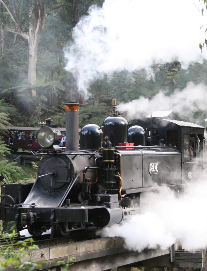 Day 2 Sept 28th We begin traveling by way of a speedy, Velocity railcar out to Castlemaine, where we transfer directly to a steampowered mixed train. Here we ll ride the Victorian Goldfields Railway.