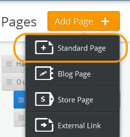 Нове странице додајемо кликом на дугме за додавање странице (Add Page) које се налази сасвим лево, при врху радне табле.