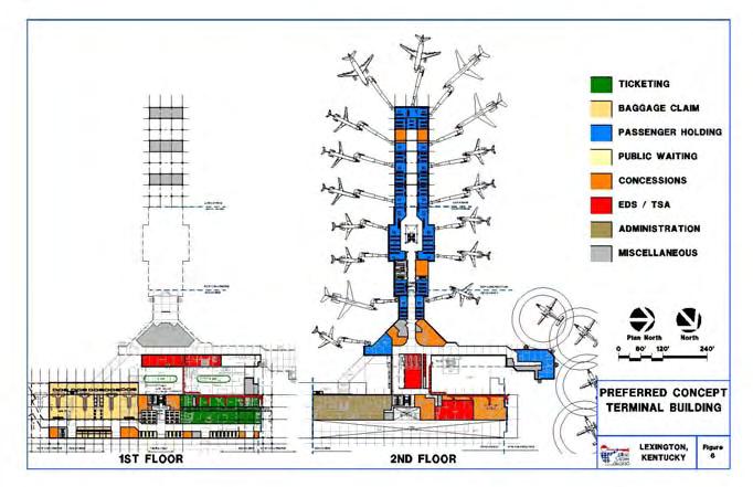 Figure 4 Figure 5 Terminal Area Site and Building Phases 5 4 With the help of Airport staff, a list of improvements was prioritized based on: 1) Urgency; 2) Ease of Implementation; and, 3) Logic of