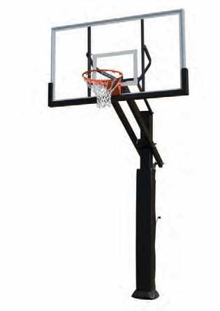 ADJUSTABLE/SQUARE POST BASKETBALL SYSTEM 11 1 Model Description 6" SQUARE POST/ADJUSTABLE Manufactured of 6" square steel, this post offers two lengths of offsets and diagonal braces.