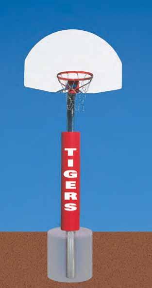 12 BASKETBALL ACCESSORIES ADJUSTABLE OFFSETS Model #8101-10 $233.00 Have an existing post that needs bracing? These diagonal support braces can be used on any existing 3-1/2" O.D., 4-1/2" O.D., 5-9/16" O.
