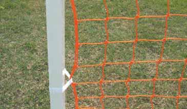 NETS & ACCESSORIES The Premium-Grade Soccer Net is manufactured of Heavy-duty 6mm polyester with a 4" square mesh