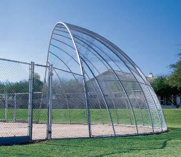 Shown galvanized Profile Details for Perpendicular Models with Extension 5 Shown galvanized PERPENDICULAR ARCH BACKSTOP WITH 5' OR 10'