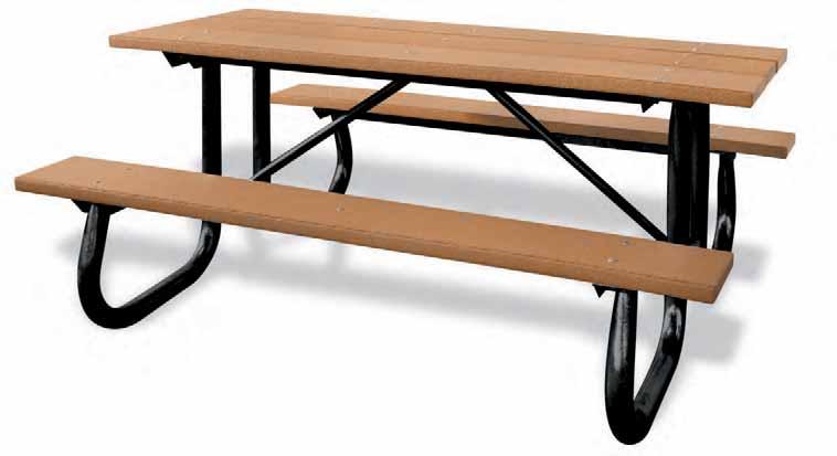 58 RECYCLED PICNIC TABLES Long Life and Maintenance Free Picnic Tables Model #1120-06 $909.