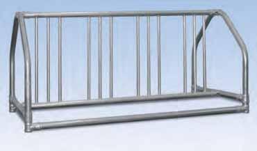 HEAVY-DUTY STANDARD BIKE RACK This style of bike rack, manufactured of galvanized steel, is our heaviest and most rugged version available.