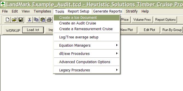You will be prompted to save the.tcd file as a new.tcd file and TCruise will automatically insert the suffix _Audit or _Remeas when it saves the file.