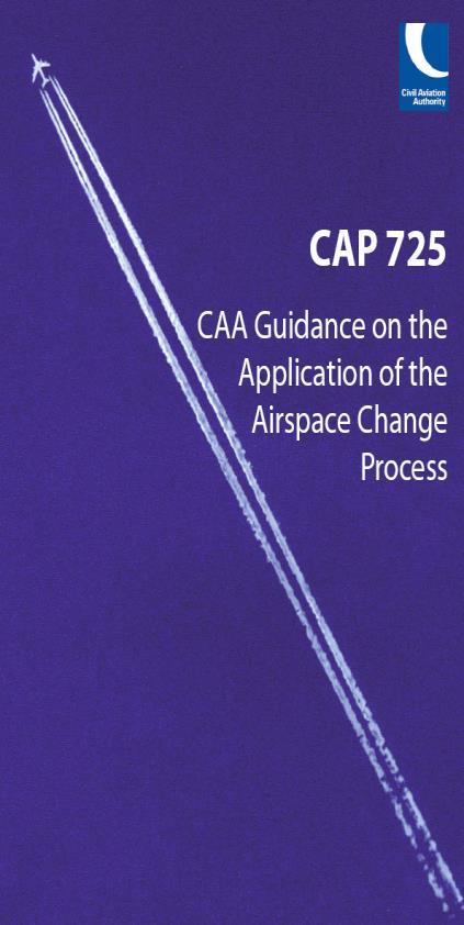 Airspace Change Process Airspace Charter (CAP 724) provides a high-level description of CAA s responsibilities and principles to conduct the