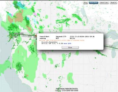 utilization of graphical weather resources and situational awareness tools Public resources: e.g. GTG over US airspace Private subscriptions: weather apps, flight planning services (w/ weather integrated), etc.