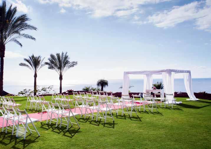 While our selection of venues set amid the resort s lush gardens are ideal for al fresco events.