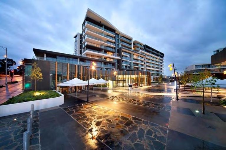 The precinct includes more than 9000sqm of retail space tenanted by 25
