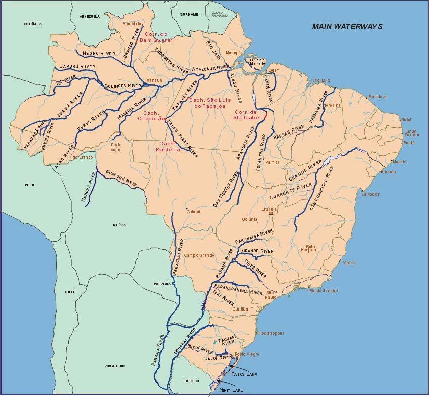 56 Figure 9: Map of Brazil Waterway