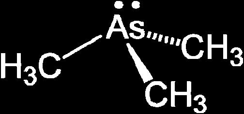 Strukturna formula trimetilarsina (CH 3 ) 3 As, C 3 H 9 As Organometalne spojeve je najlakše svrstati u dvije skupine i to u jednostavne i mješovite pri čemu je u jednostavnim atom metala vezan s