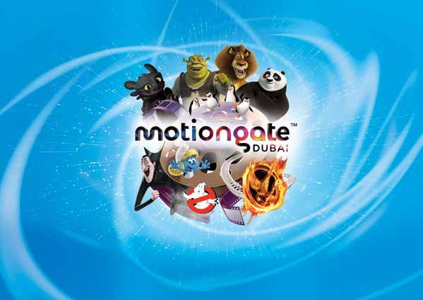 MOTIONGATE Dubai brings to life movies from three of the largest and most successful motion picture studios in Hollywood DreamWorks Animation, Sony Pictures Studios and Lionsgate.