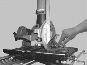 Rotate Counterclockwise to loosen Lower Screw Position the Cutting Head to the 45º Cutting Angle