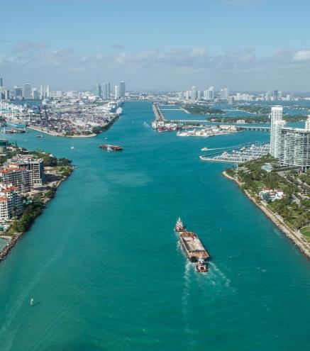 COMPLETED DEEP DREDGE Partnership of Federal (corporate engineering) and funding partners (FDOT and PortMiami) PortMiami is dredging to -50/52 FT.
