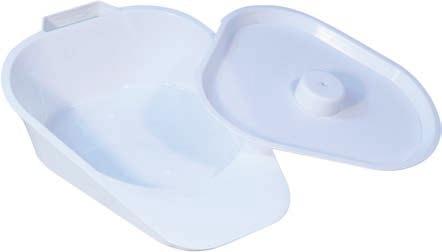 Slipper Bed Pan with Lid VR275S Ideal for users confined to bed Lightweight Easy to clean and re-issue Product Dimensions (mm).