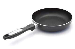 PAGE l 08.4 COOKWARE 20cm Small Frying Pan Finally- a frying pan for every occation. Easily bake eggs to your specific taste by utilising the glass lid. Sauces & gravies in minutes!