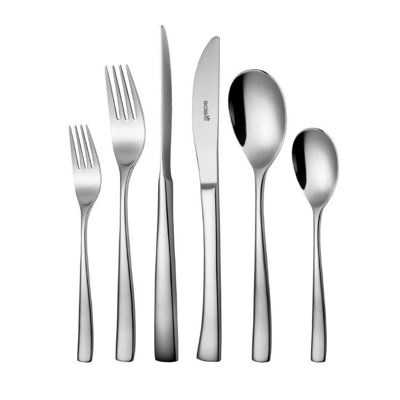 LOTUS CUTLERY SET 18/10 STAINLESS STEEL 16LOTUE050 6 Persons / 50 Pieces Packed in Luxury Gift box Table Spoon Table Fork Table