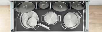 Cooking Zone Storage for pots, pans, lids & cooking utensils For TANDEMBOX intivo Cooking items that are used on a regular basis should be kept near the oven and cooktop.