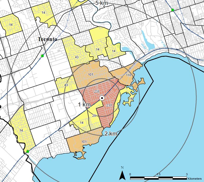 Figure 1: Metrolinx Mimico GO Station Ridership Catchment Area (2015) The West Mall Over the years, employment along The West Mall corridor has grown.