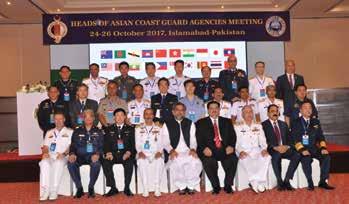 A total of 52 naval / coast guard and 12 international organisation representatives / agencies participated Participants of the conference in the forum.