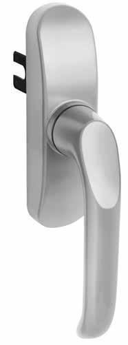 2.3. Standard handles The same handles can be used for tilt-turn, side hung and bottom hung open in windows.