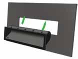 Recessed Snap-in Handle P2 Handles UL94-HB ABS Black, textured Heavy duty design PRODUCT OVERALL WIDTH HEIGHT PANEL THICKNESS P2S2 93 35.5 1.5-2.
