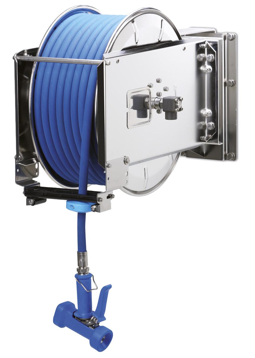 Automatic hose reel type ST Our topseller the hose reel type ST is a very robust and reliable version with automatic spring rewind.