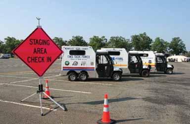 Staging area management and the New Jersey EMS staging strategies (produced by the NJEMSTF for ground and air ambulances) are a vital and important process for better