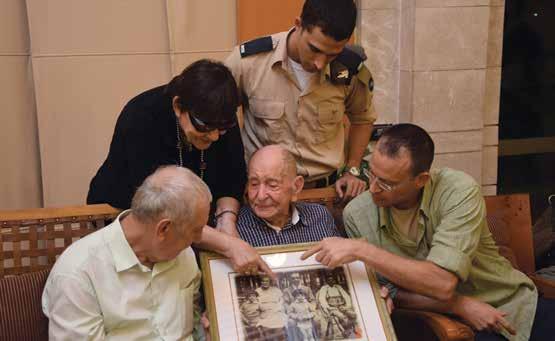 Page of Testimony Leads to Miraculous Reunion Deborah Berman 18 102-year-old Eliahu Pietruszka (center) reunited with his nephew Alexandre (left), cousin Prof.