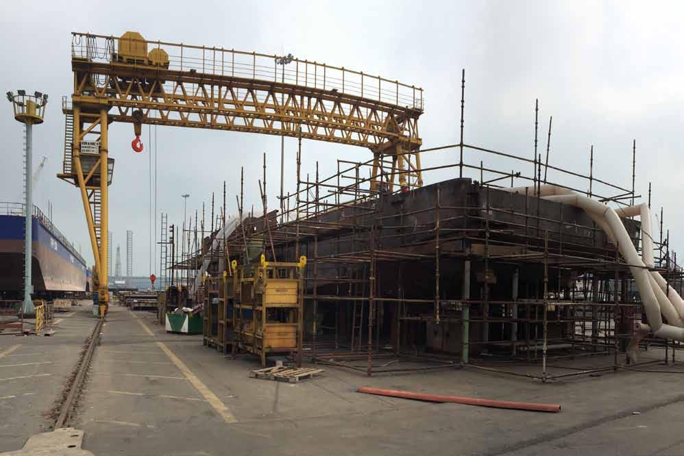 ASRY Completes Landing Craft Hull With the hull completed, the next milestone wil be water-launch in Q2 Bahrain Coast Guard Landing Craft construction reaches new milestone of hull completion and
