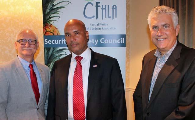SECURITY On Wednesday, July 19, CFHLA hosted a Security & Safety Council Luncheon at the Hilton Garden Inn Orlando at SeaWorld (Thank You Michael Fatta, General Manager).