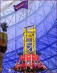 Before Ride 1. The Slingshot travels upwards at a speed of 12 m/s. a. How long does it take for the riders to ascend the tower? Record in seconds (s) using stopwatch. t = seconds d.