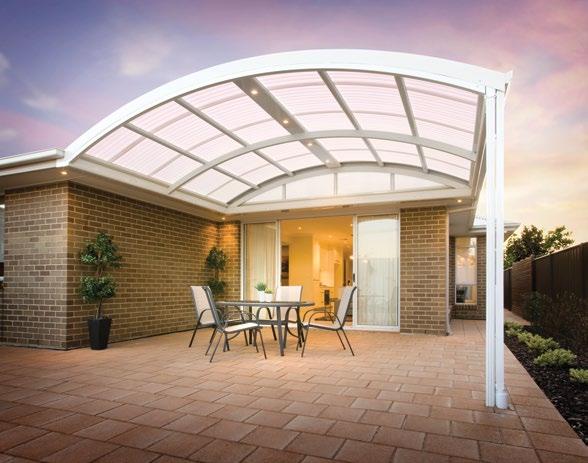 MULTISPAN FOR ROOFING MATERIAL CHOICE The Outback Multispan Curved Roof has