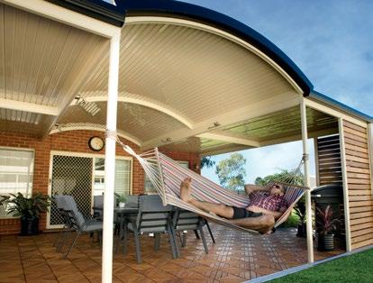 minimises beams and rafters by using remarkably strong Outback Deck.