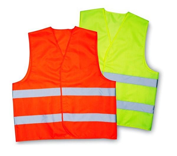 WARNING VESTS 2 REFLECTIVE BANDS 1899 078 1899 079 Color Orange Color yellow One-size-fits-all vest with closed sides.