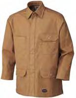 RESISTANT WEAR FLAME RESISTANT COTTON DUCK JACKET 5098 (V2530130) BROWN 100% cotton duck, FR treated Meets CGSB 155.