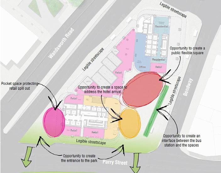 Our proposals Creating a new public square The new square creates