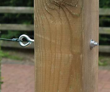 STRAINING BOLTS A strong fixing point for wire fencing, support wires
