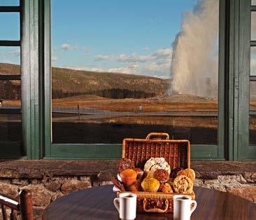 Old Faithful Lodge Bake Shop and Ice Cream Bake Shop: May 11 - September 30, 2018 Ice Cream: May 11 - September 29, 2018 Fresh-baked muffins, bagels, sandwiches, and soft-serve ice cream.