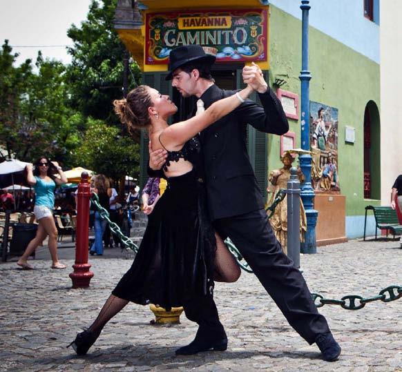 accompanied by a professional tango dancer to Milongas (dance halls where tango is danced).