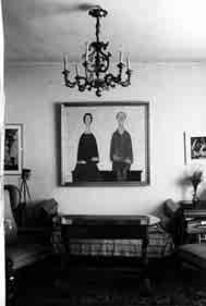 sl. 2 Ambijent stana Branka i Katje Majer (ulje na platnu "Portret B. i K. Majer" naslikao je Dalibor ParaÊ) predmetima (umjetnine, dokumentacija i sl.