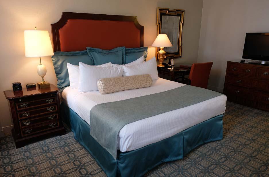 Accommodations F ifty-five elegantly appointed guest rooms display stylish decor and traditional furnishings.