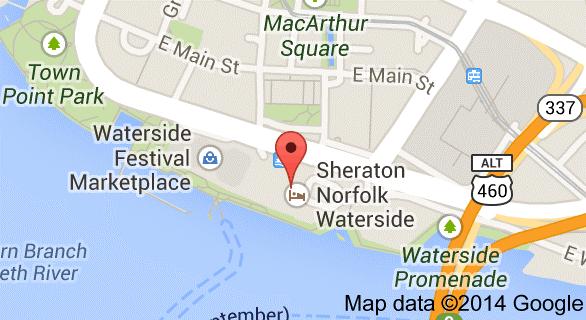 TRANSPORTATION OPTIONS The Norfolk International Airport is the nearest arrival airport to the Waterside Sheraton.