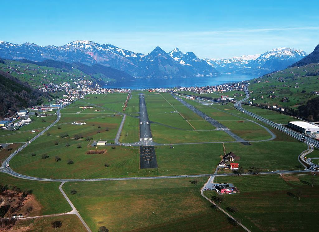 Buochs lszc The Buochs airfield is located in the centre of Switzerland, in the beautiful canton of Nidwalden.