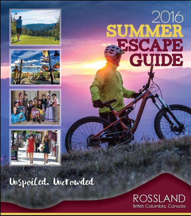 2015/2016 PROJECT SUMMARY cost to Tourism Rossland of $2,044. This brochure and mapping provides a guide to the rail trail which runs just outside of Rossland. Disc Golf Brochure Total Cost-$1,777.